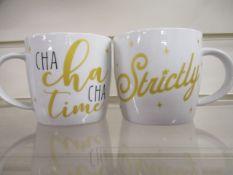 100Pcs Brand Strictly Cha Cha Licensed Mugs - New And Sealed - Rrp £7.99 Each -