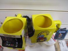 20Pcs X Brand New Pacman Mug - By Paladone Original, Rrp £12.99 - 20Pcs In Lot