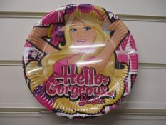 1000Pcs Barbie Disposable Picnic/Party Plates - New And Sealed -