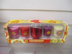 1Pcs X Brand New Chupa Chups 5Pc Votive Candle Set Rrp £9.99 -