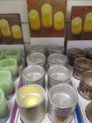 8Pcs Colour As Pictured Led Candle With 2 X Led Settings , Flicker Function Made