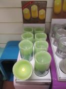 8Pcs Colour As Pictured Led Candle With 2 X Led Settings , Flicker Function Made