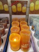 8Pcs Colour As Pictured Led Candle With 2 X Led Settings , Flicker Function Made