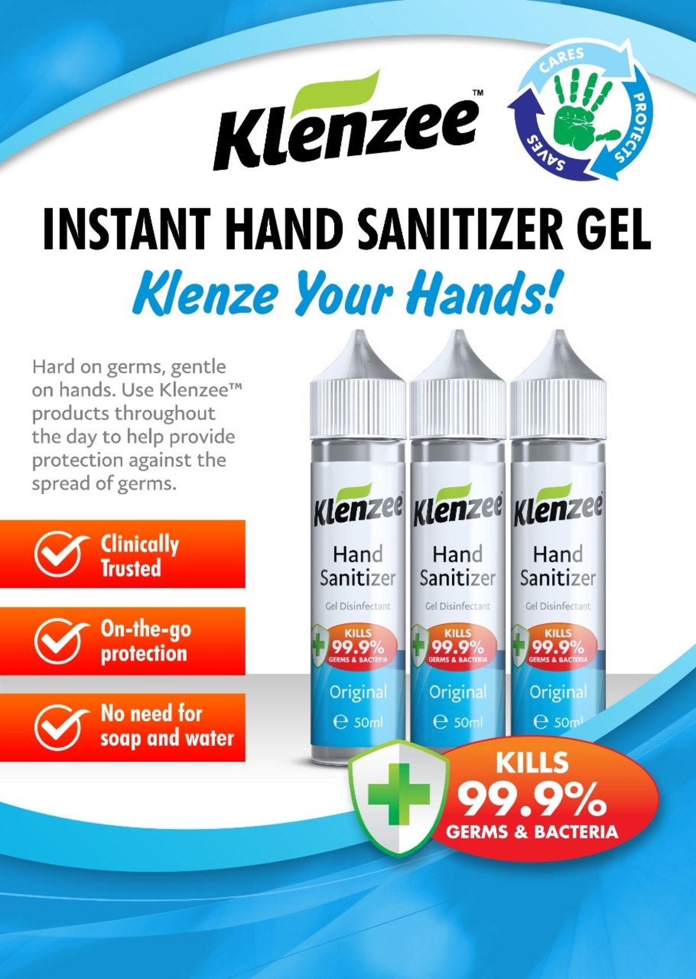 1 Pallet of 50ml Kleneez Hand Sanitiser WHO - Image 2 of 3