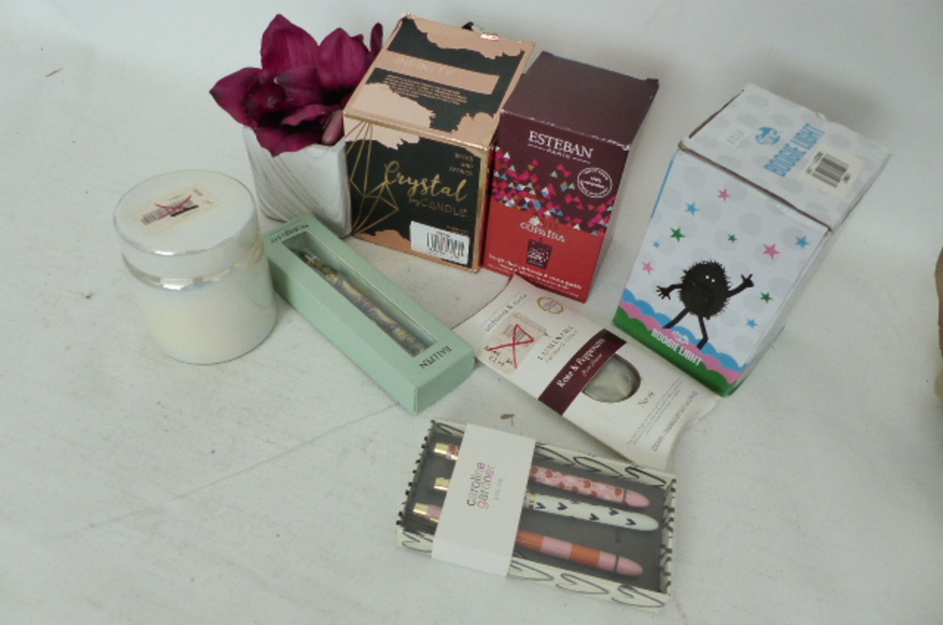 Bundle of Candles, Pens, floral arrangements and other (R2)