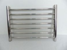 John Lewis Holkham Central Heated Towel Rail & Valves, from the Wall 37cm x 52cm (R8 - 9)