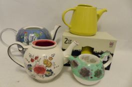 5 Tea Pots to Include Molly Hatch & London Pottery Company (K13)