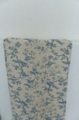 John Lewis Blue Floral Lined Single Curtain W245cm D127cm (R10)