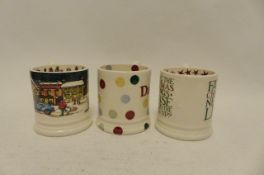 3 Emma Bridgewater 1/2 Pint Mugs (A3)