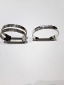 A Pair Of Vintage Silver Bangles