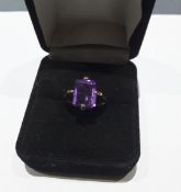 9Ct Gold Amethyst Ring