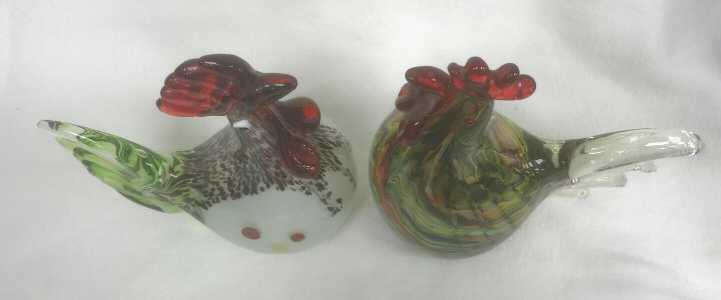 Vintage Murano Style Glass Roosters - Image 5 of 10