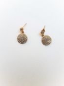 Gold Plated Silver Circular Earrings