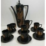 Vintage Retro Portmeirion 1960 'Phoenix' Coffee Set