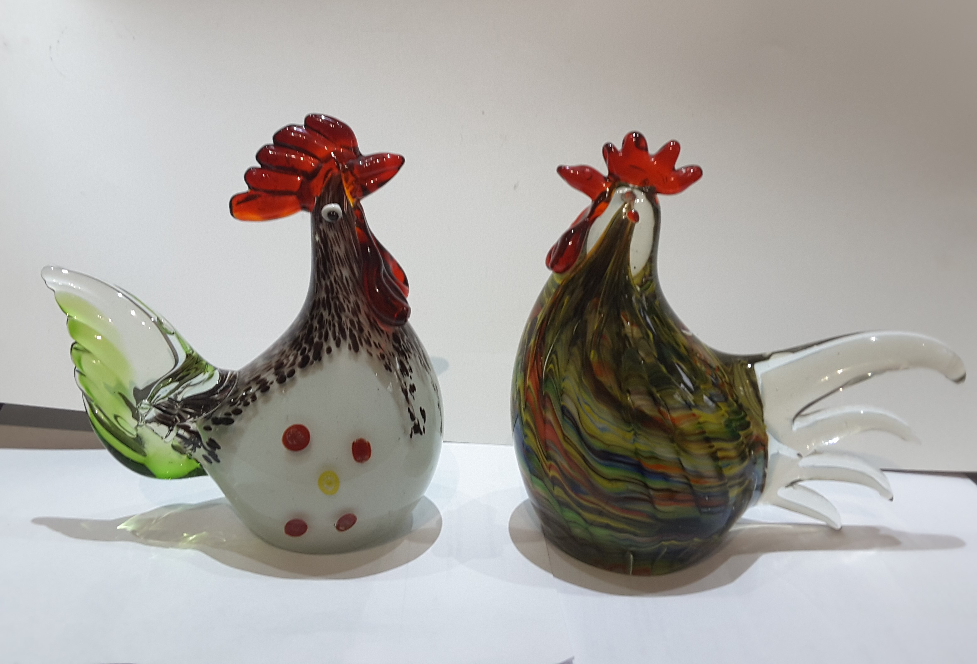 Vintage Murano Style Glass Roosters - Image 4 of 10