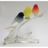 Murano Italian Glass Bird Figurine
