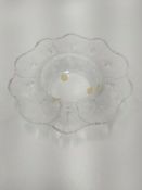 Lalique Paris Glass Leaf Dish