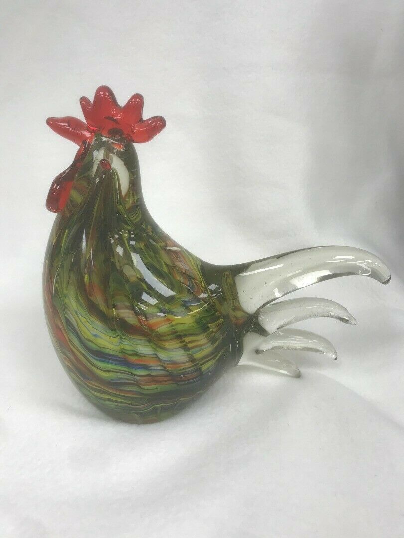 Vintage Murano Style Glass Roosters - Image 3 of 10