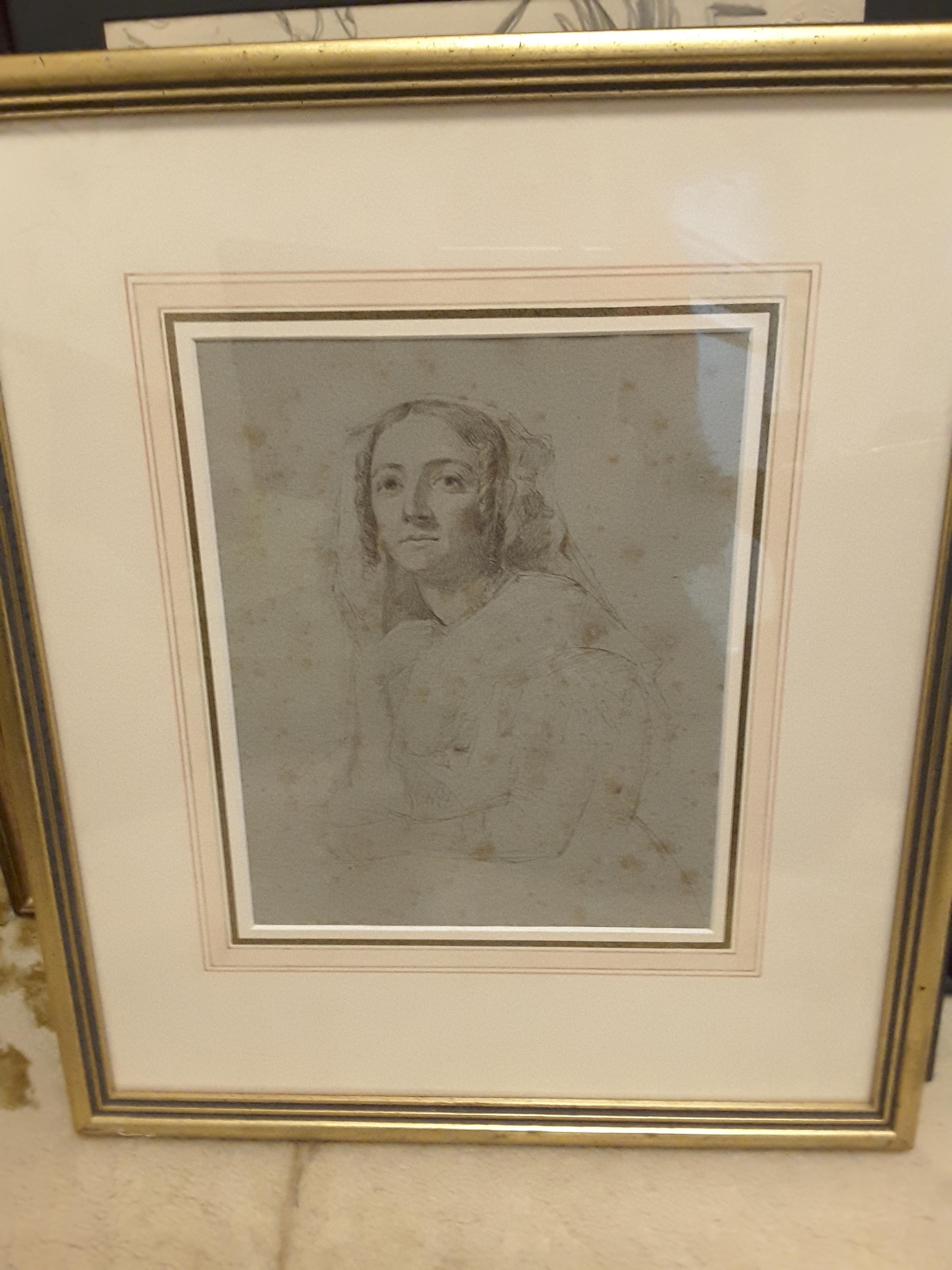 Portrait/Etching Of A Lady, Circle Of George Richmond