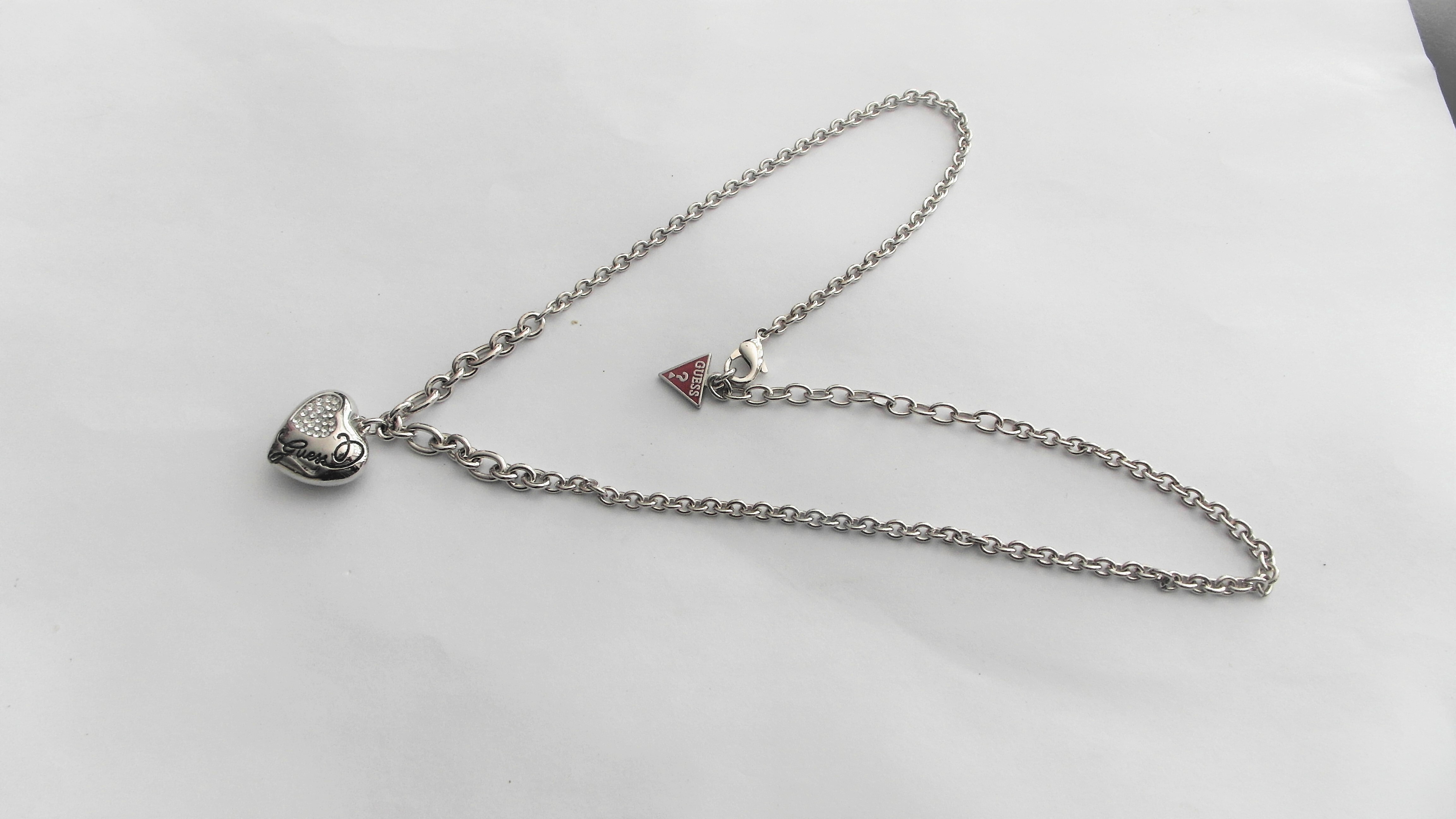 Guess Concave Heart Necklace - Image 2 of 4