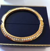 Brooks & Bentley Gold Plated Footprints Bangle