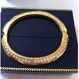 Brooks & Bentley Gold Plated Footprints Bangle