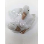 Nao Lladro Pair Of Sleeping/Cuddling Ducks