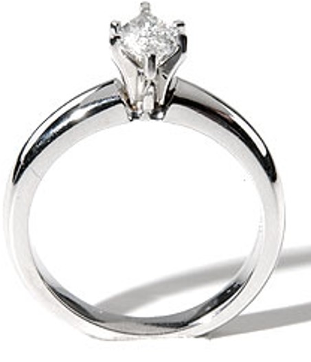 18Ct White Gold Diamond Solitaire Ring 0.60 Ctw - Image 3 of 6
