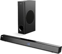 RRP £119.99 ABOX Wireless & Wired Home Theater Surround Sound, Soundbar with Subwoofer,