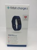 RRP £219.99 Fitbit Charge 2 Heart Rate and Fitness Wristband Blue