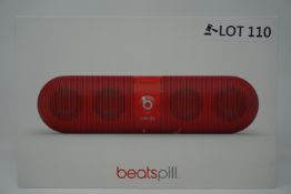 RRP £169.99 BEATS BY DR DRE PILL PORTABLE WIRELESS SPEAKER RED