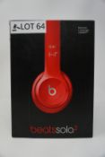 RRP £159.99 Beats By Dre Solo2 On-Ear Headphones -RED