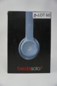 RRP £159.99 Beats By Dre Solo2 On-Ear Headphones -LIGHT BLUE