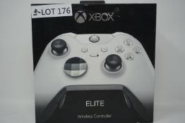 RRP £199.99 Microsoft Xbox One Elite Wireless Controller, White Special Edition