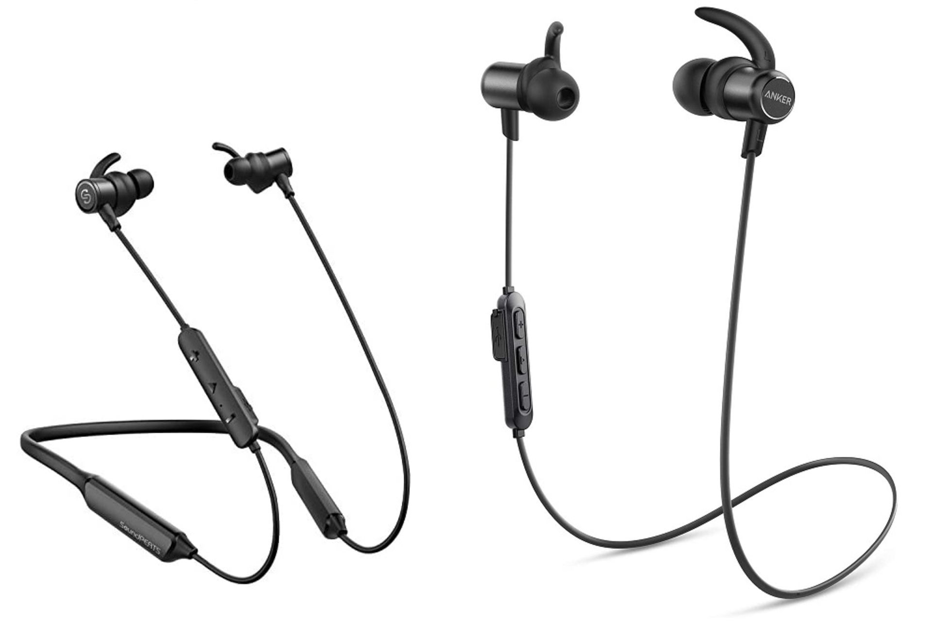 RRP £119.99 BUNDLE OF WIRELESS IN-EAR EARPHONES SoundPEATS and Anker