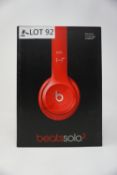 RRP £159.99 Beats By Dre Solo2 On-Ear Headphones -RED