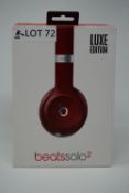 RRP £159.99 Beats By Dre Solo2 On-Ear Headphones LUXE EDITION - RED