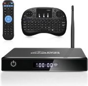 RRP £69.99 Smart TV Box 4K Full HD with Antenna WiFi/Bluetooth 4.0/Mini Keyboard