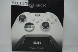 RRP £199.99 Microsoft Xbox One Elite Wireless Controller, White Special Edition