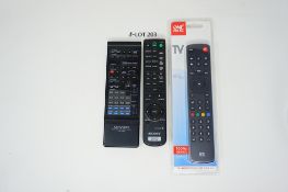 RRP £89.99 BUNDLE OF 3 TV REMOTES /ONE OR ALL/KENWOOD/SONY DVD