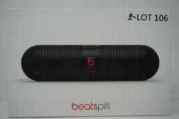 RRP £169.99 BEATS BY DR DRE PILL PORTABLE WIRELESS SPEAKER -BLACK