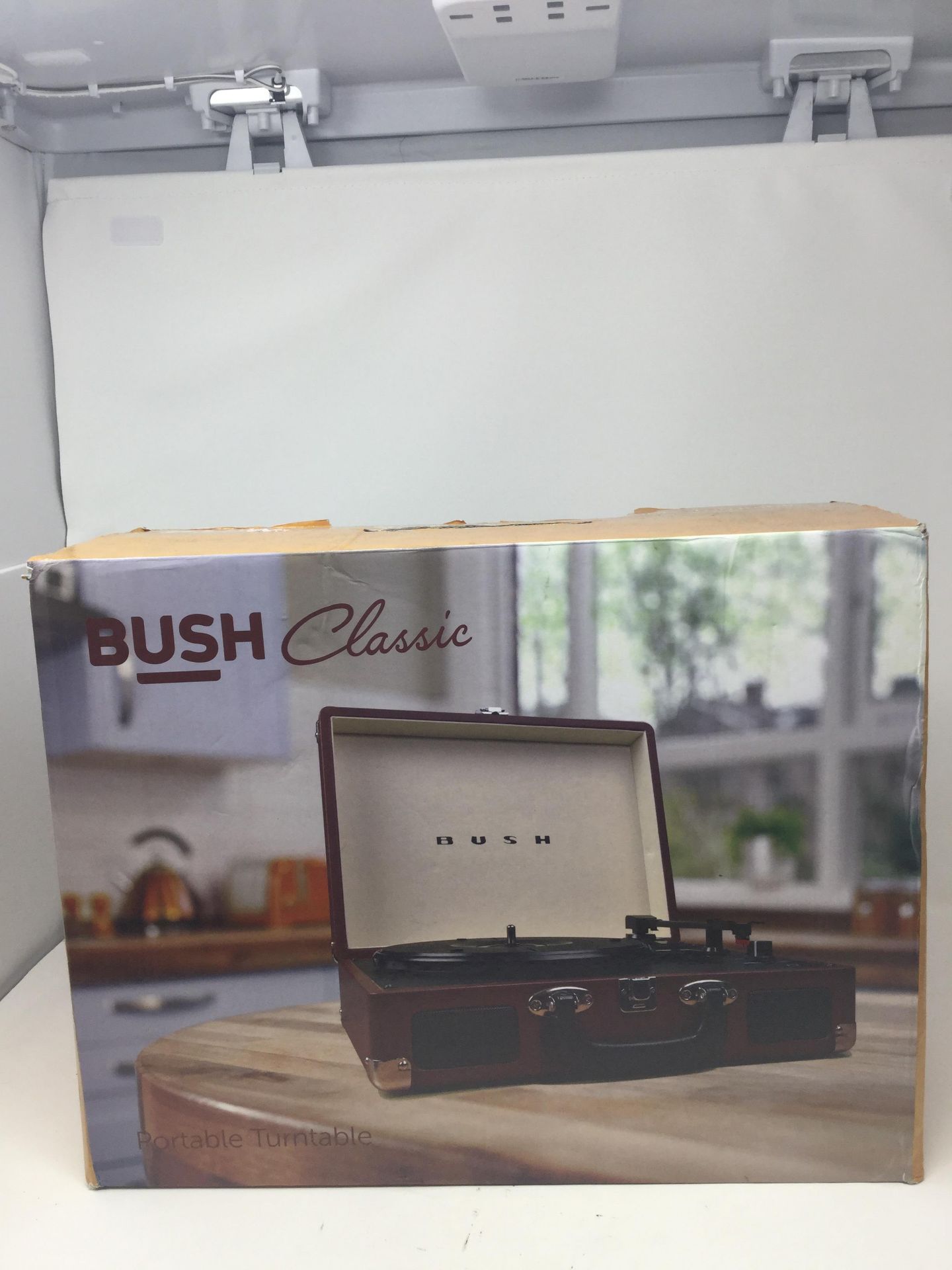 RRP £119.99 Bush Classic Portable Turntable - Brown