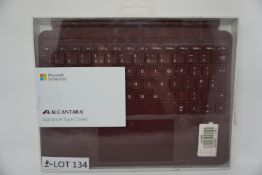 RRP £159.99 Microsoft Surface Pro Signature Type Cover - Burgundy