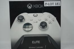 RRP £199.99 Microsoft Xbox One Elite Wireless Controller, White Special Edition