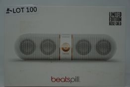 RRP £169.99 BEATS BY DR DRE PILL PORTABLE WIRELESS SPEAKER-LIMITED EDITION ROSE GOLD