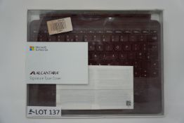 RRP £159.99 Microsoft Surface Pro Signature Type Cover - Burgundy