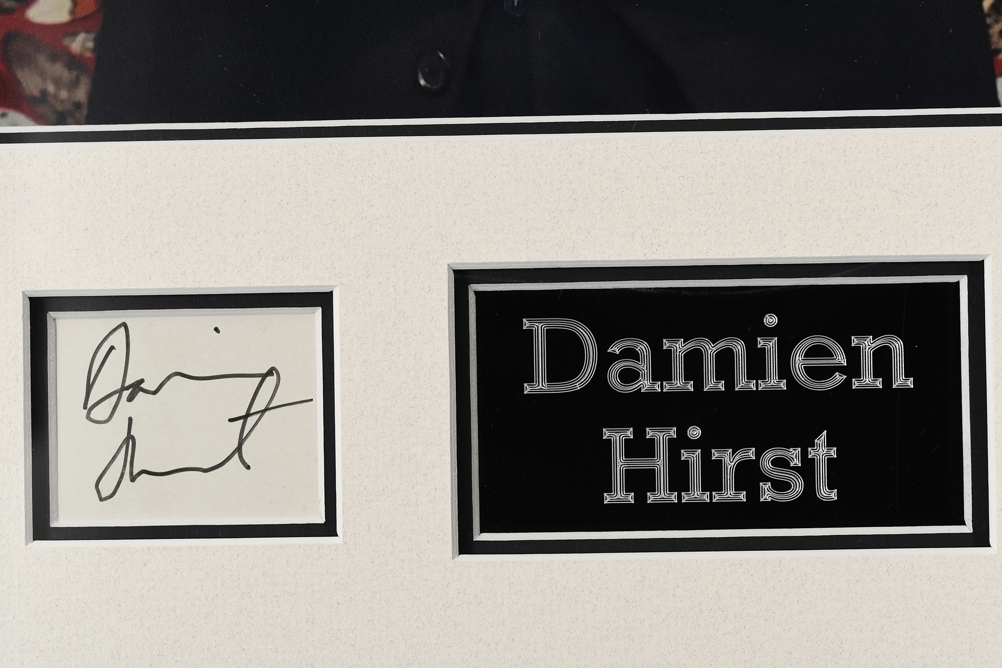 Damien Hurst Framed Signature Presentation - Image 2 of 8