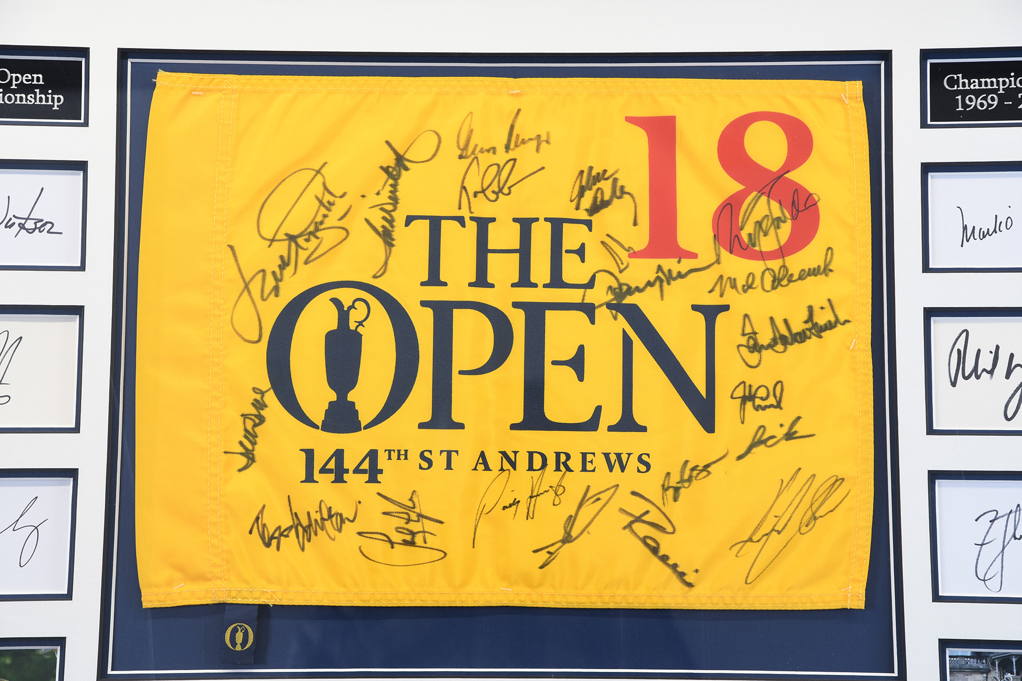 Signed 144th St. Andrews Open Flag