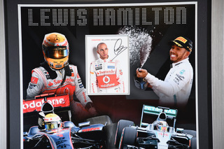 Lewis Hamilton Framed Signature Presentation