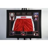 Frank Bruno Signed Shorts